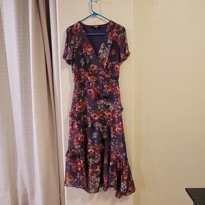 Purple floral dress Lulus